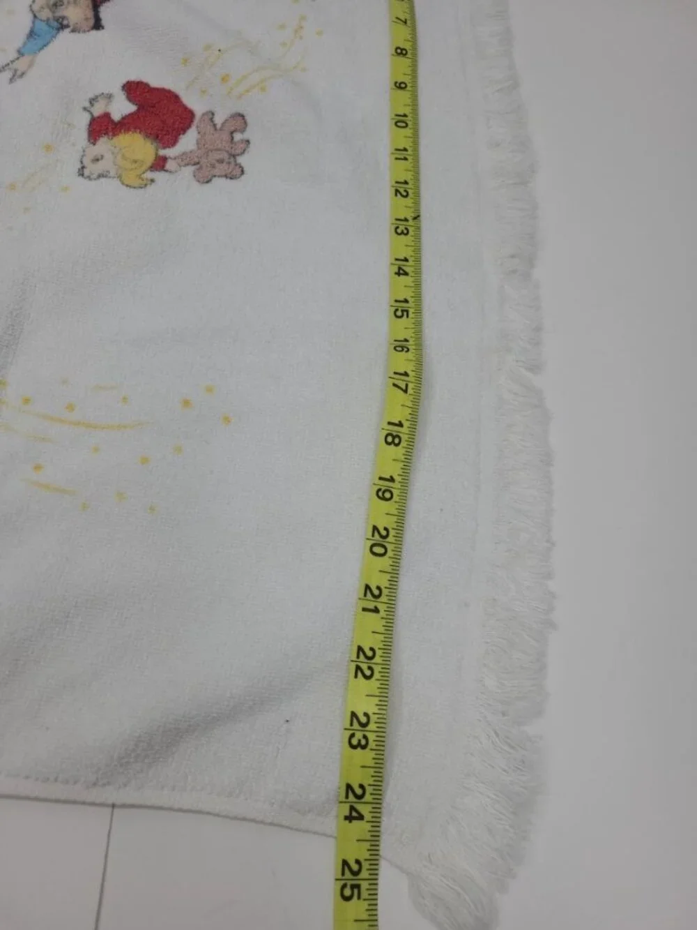 Vintage Disney Peter Pan Bath Towel Tinker Bell Wendy Lost Boys Made in USA
